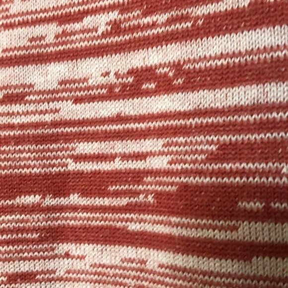 Koret Crew Neck Sweater with fringe detail in white and coral Size Large - Picture 5 of 9